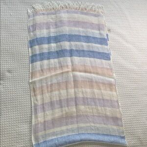 Puro Lino striped linen scarf